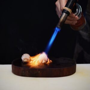 Torching Sushi Nigiri