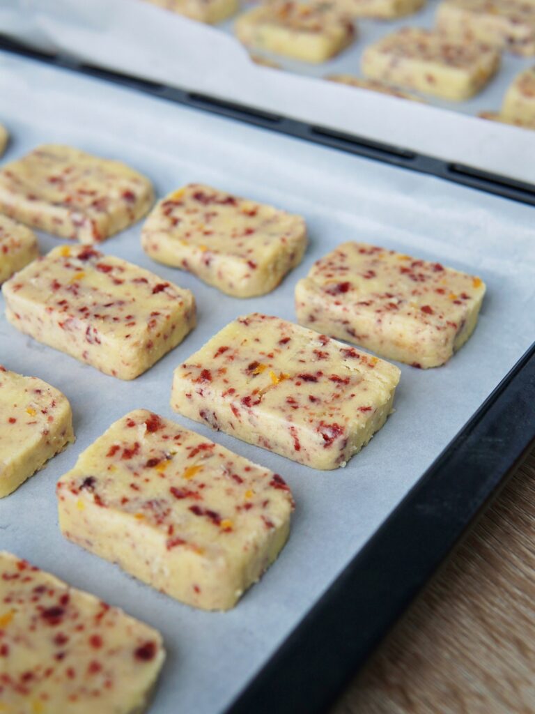 Cranberry Orange Shortbread Cookies Recipe